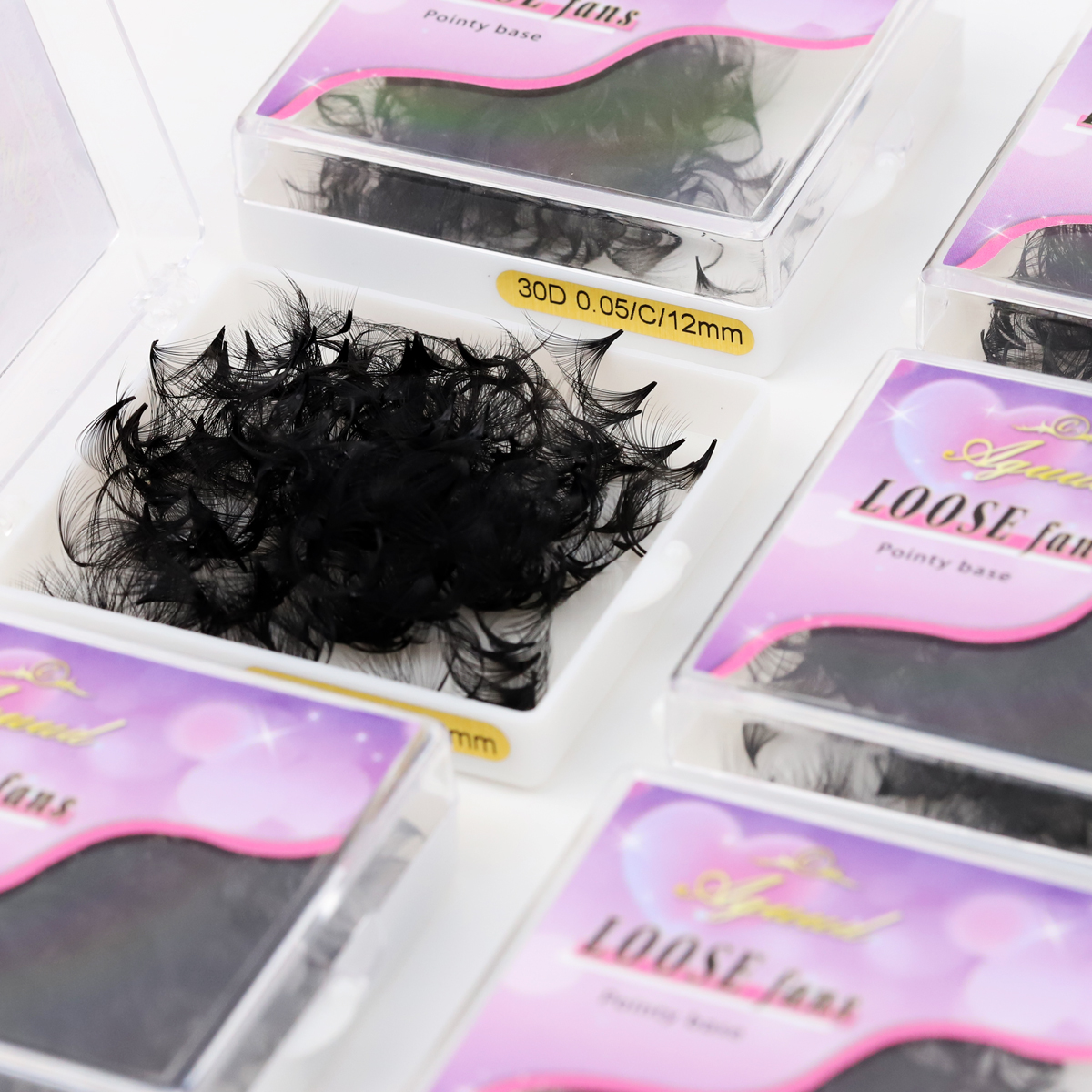 AGUUD 30D 40D Cluster Loose Fa - Eyelash Extension For Asian Eyes recension och pris