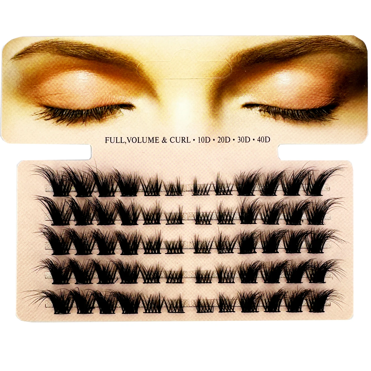 Mix 3D Fluffy Single Cluster E - Eyelash Extension Single Lash recension och pris