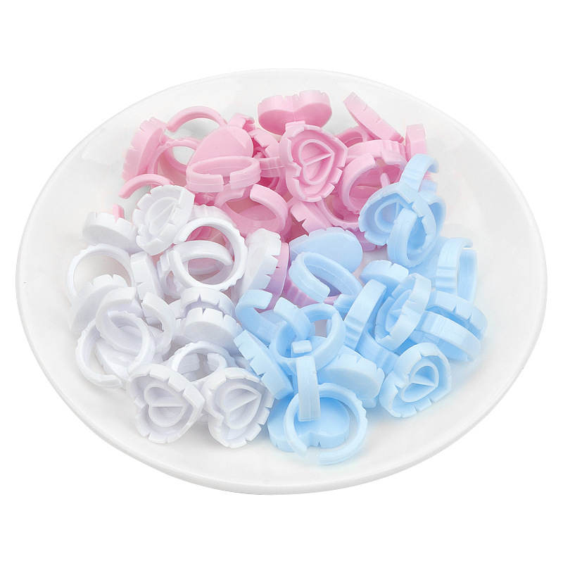 100 PCS Disposable Heart-shape - Eyelash Extension Maps recension och pris