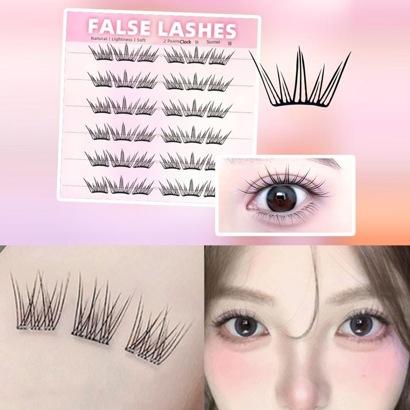 6 Rows Dense Natural False Eye - Eyelash Extensions recension och pris