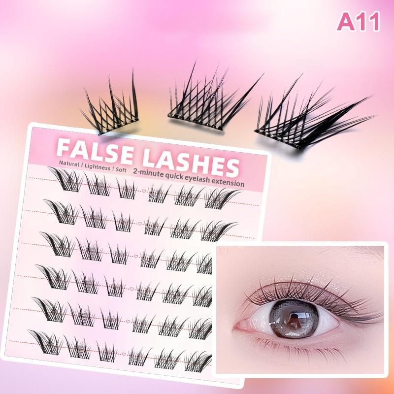 6 Rows Dense Natural False Eye - Eyelash Extensions recension och pris