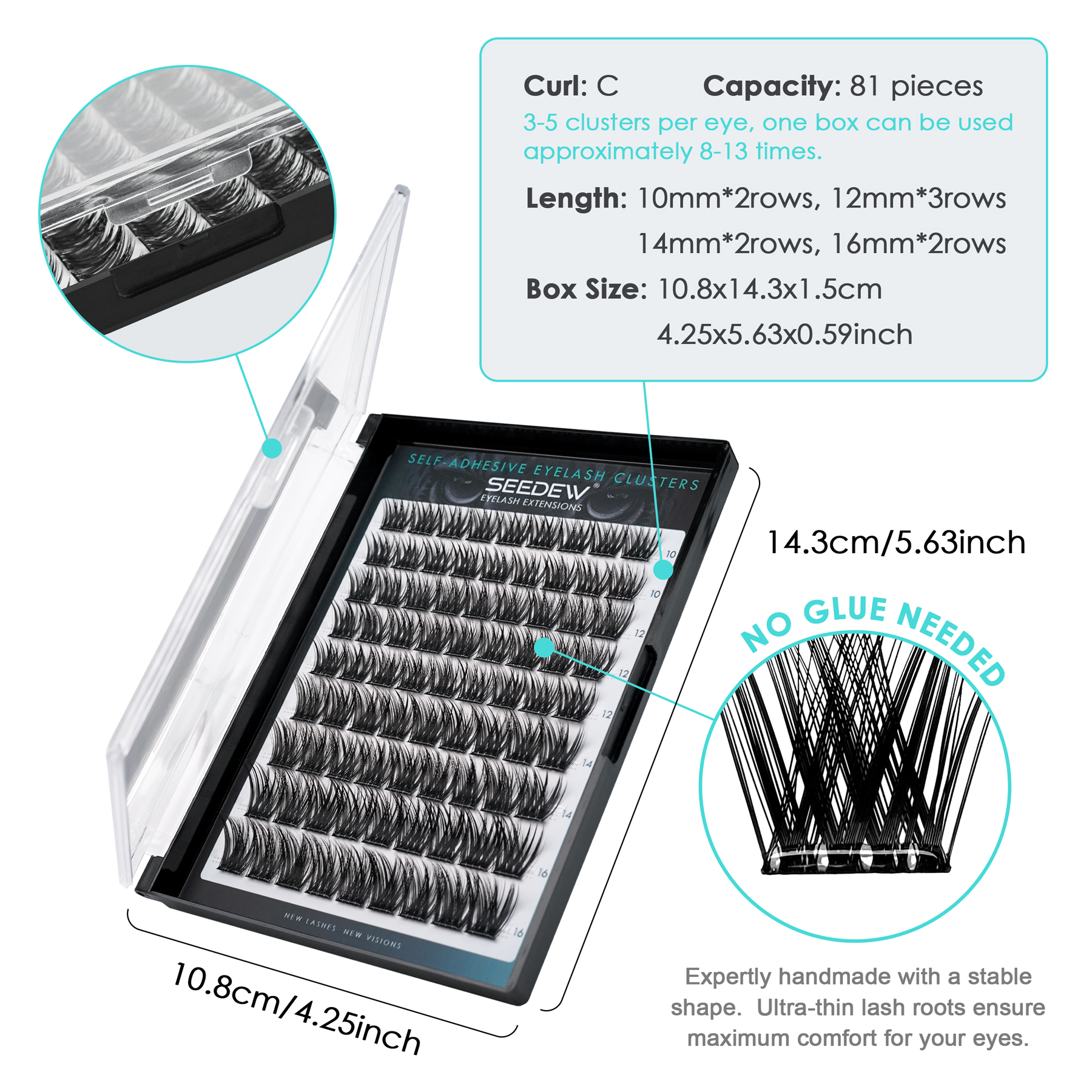 SEEDEW Self Adhesive Eyelashes - Eyelash Extension Home Service recension och pris