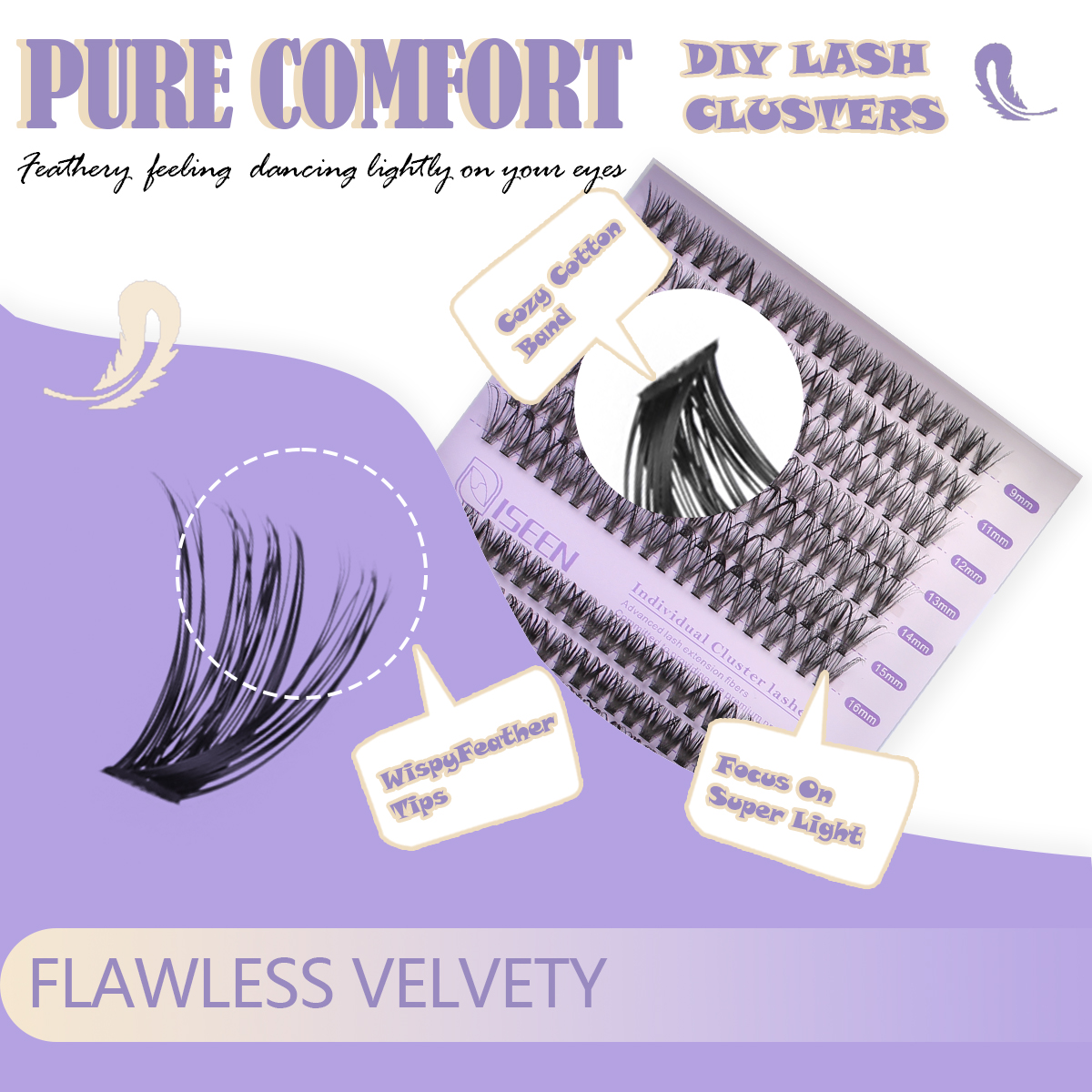 Eyelash Clusters Kit Soft Volu - Eyelash Extension Glue Remover recension och pris